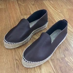 Anthropologie | Manebi leather jute espadrilles